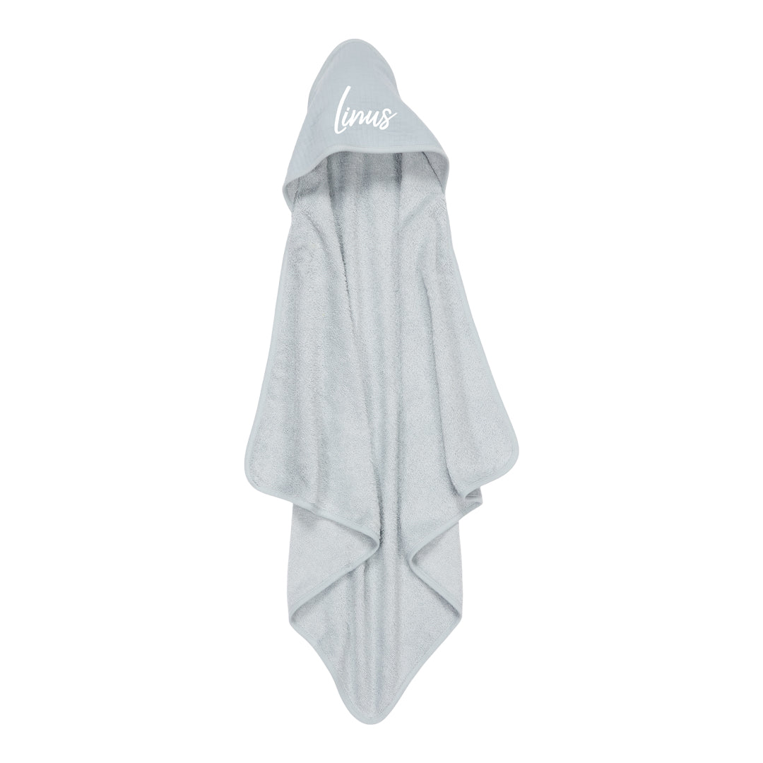 Kapuzenhandtuch Pure Soft Blue | Little Dutch