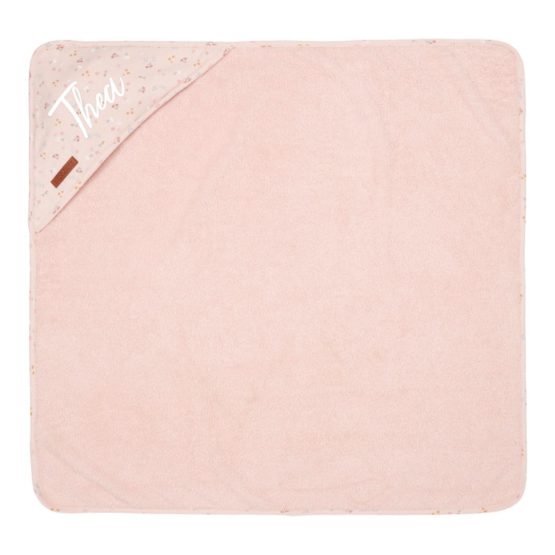 Kapuzenhandtuch 100 x 100 cm Little Pink Flowers | Little Dutch