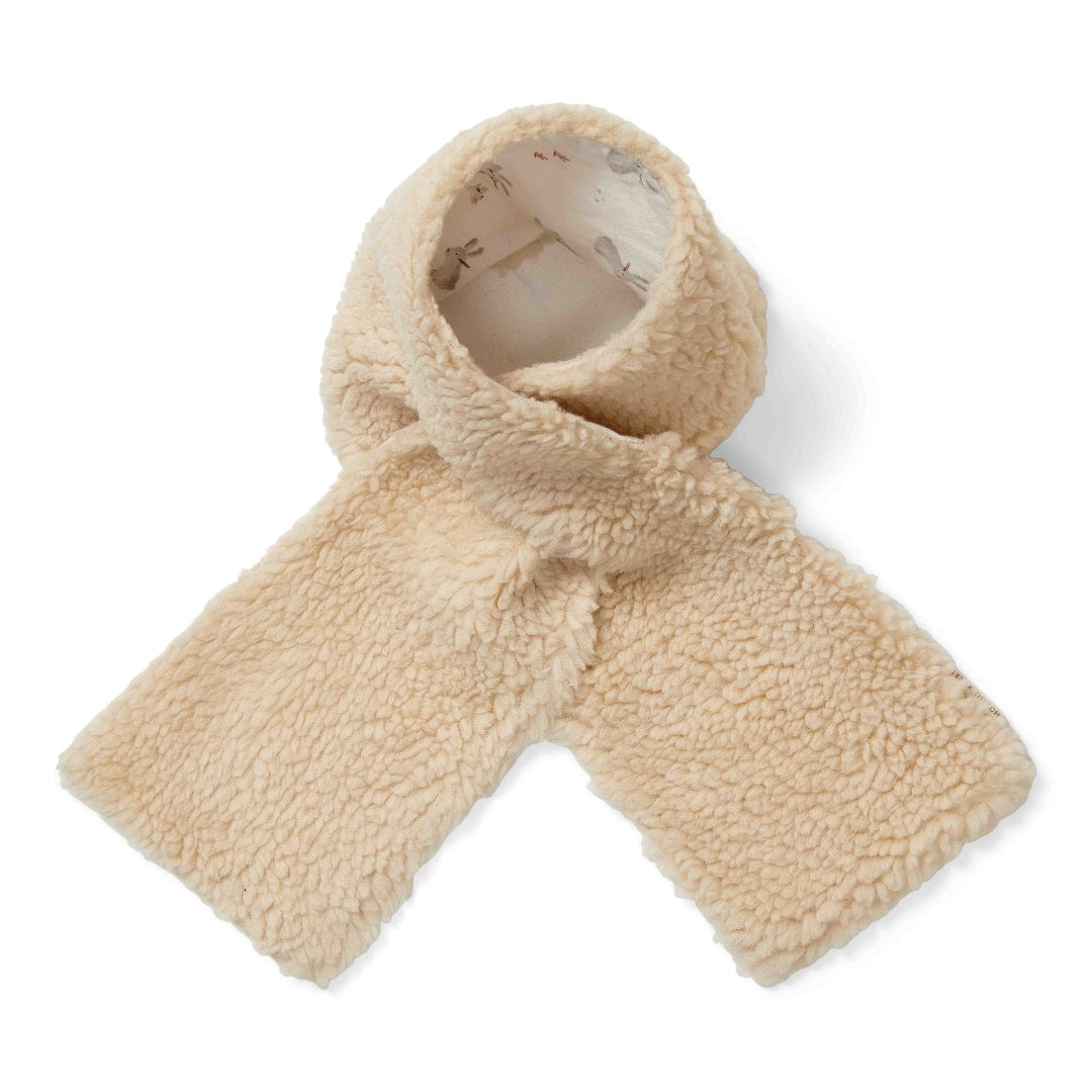 Teddy Sjaal Zand - One Size - Newborn Winter Teddy | Little Dutch