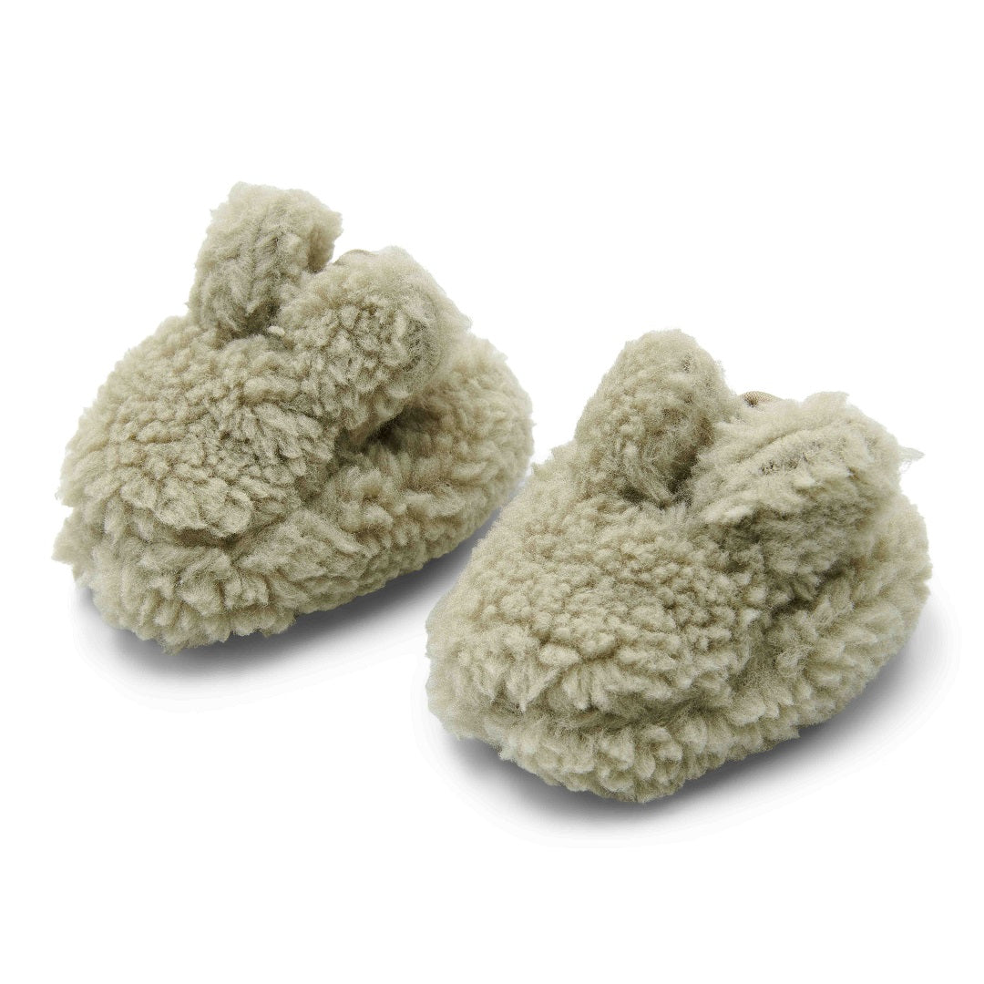 Teddy Schuhe Soft Green - Newborn Winter Teddy | Little Dutch