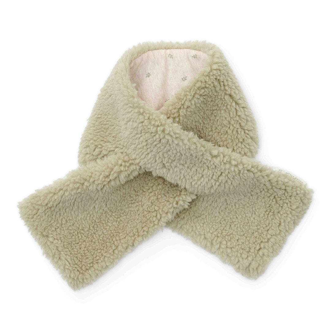 Teddy Schal Soft Green - One Size - Newborn Winter Teddy | Little Dutch