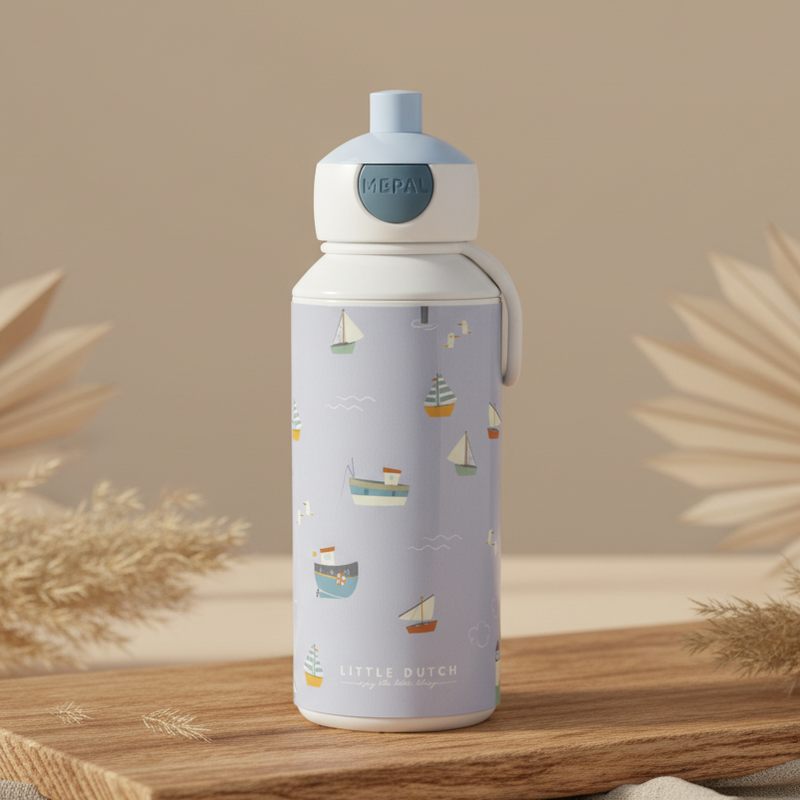 Trinkflasche Pop-up Sailors Bay | Little Dutch x Mepal