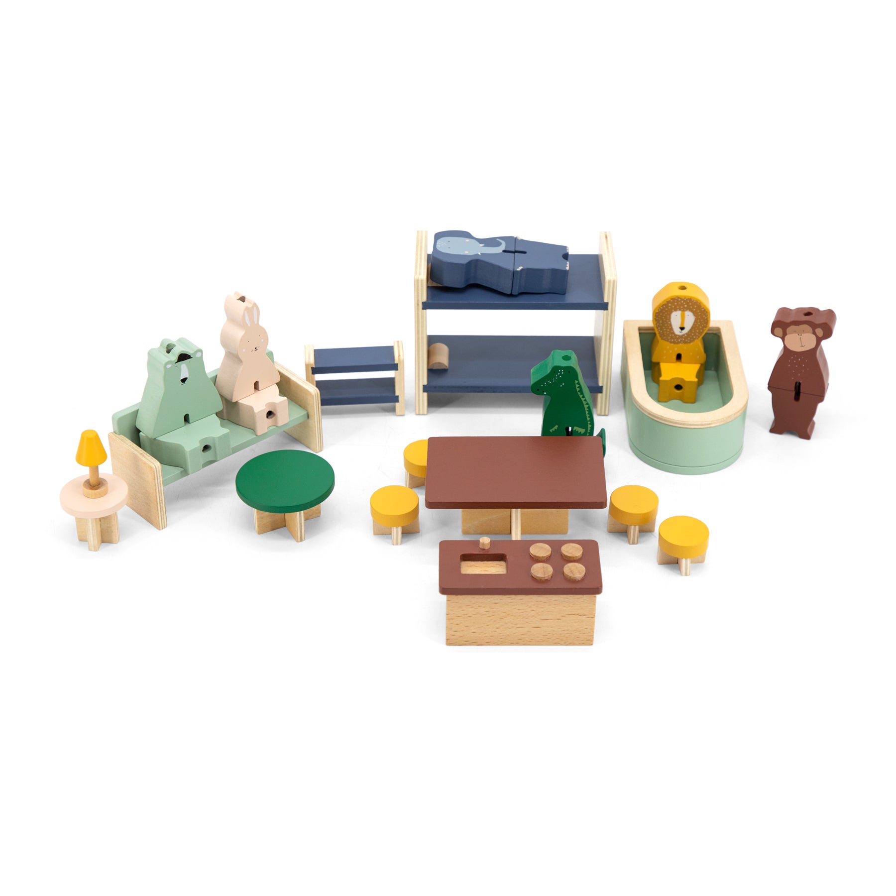 Wooden playhouse with accessories | Trixie