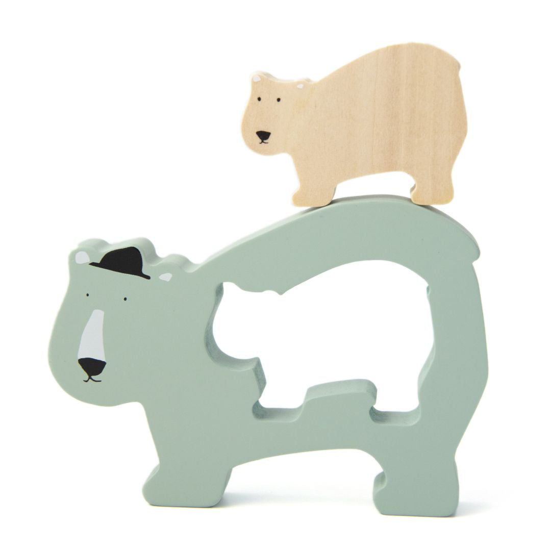 Wooden Baby Puzzle - Mr. Polar Bear | Trixie