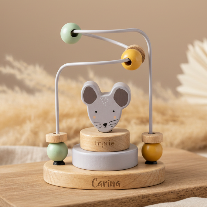 Wooden Motor Skills Loop - Mrs. Mouse | Trixie