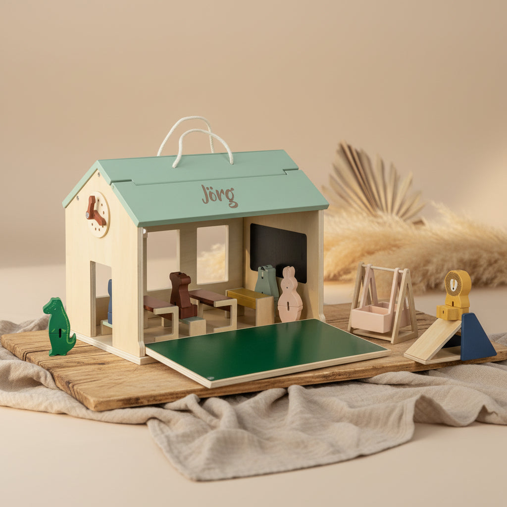 School with accessories made of wood | Trixie