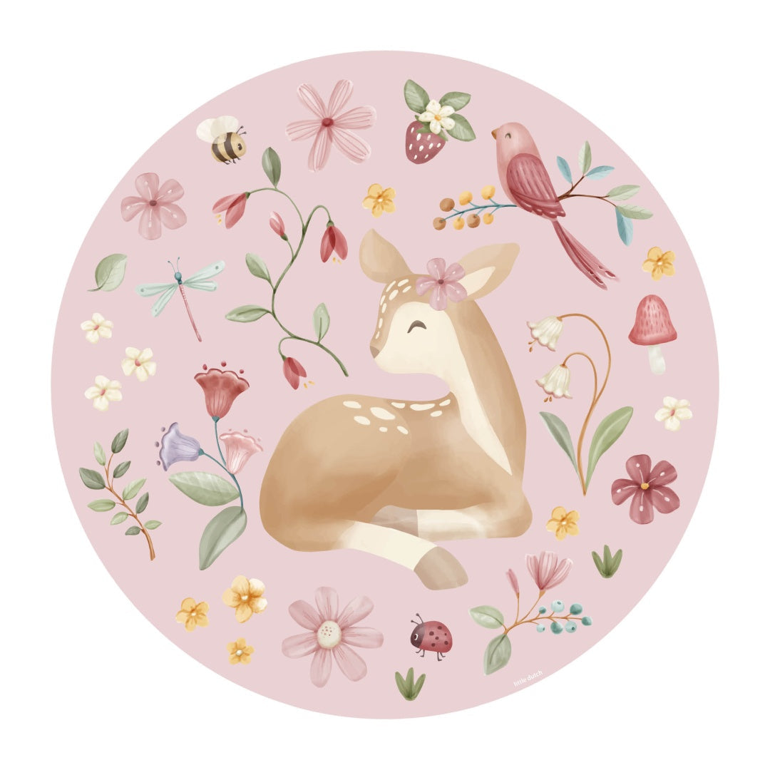 Vliesbehang rond Fairy Garden | Little Dutch