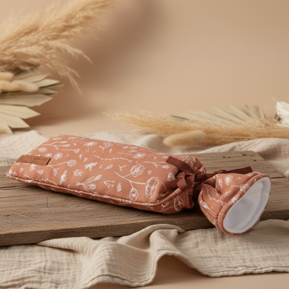 Wärmflaschen-Bezug Wild Flowers Rust | Little Dutch