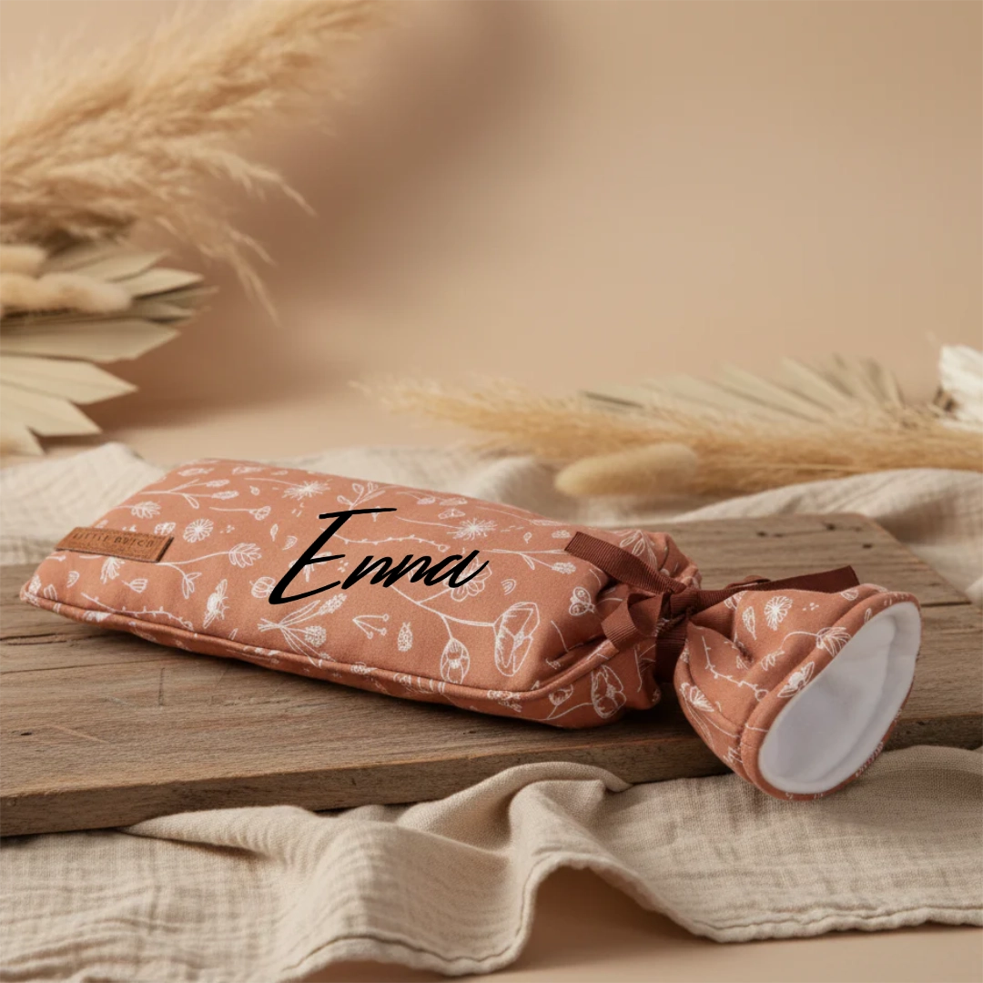 Wärmflaschen-Bezug Wild Flowers Rust | Little Dutch