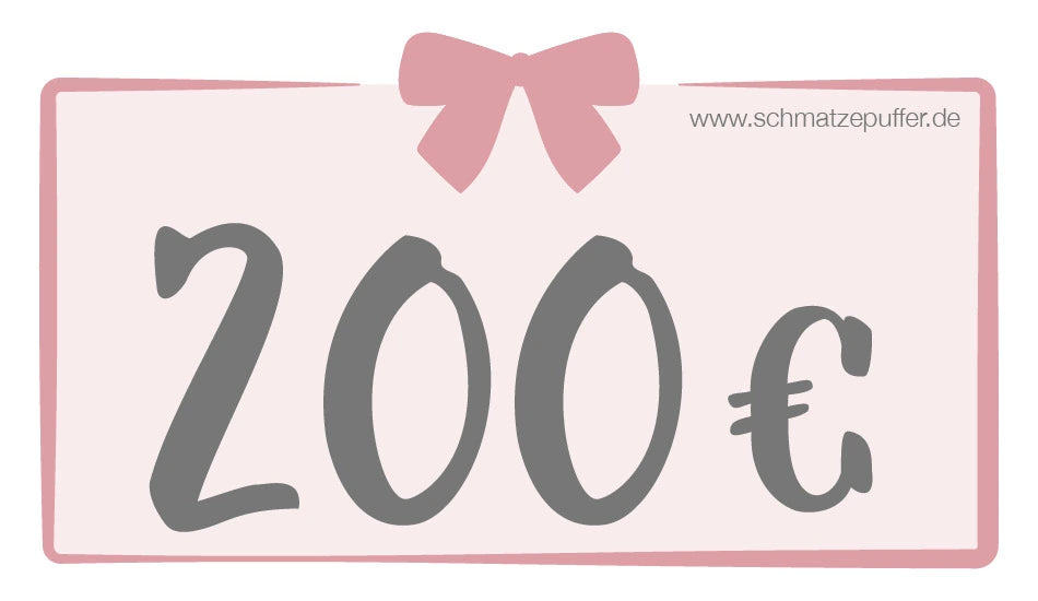 Schmatzepuffer® Geschenkgutschein – das perfekte Geschenk zur Geburt oder Taufe