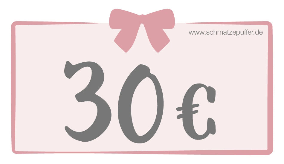 Schmatzepuffer® Geschenkgutschein – das perfekte Geschenk zur Geburt oder Taufe