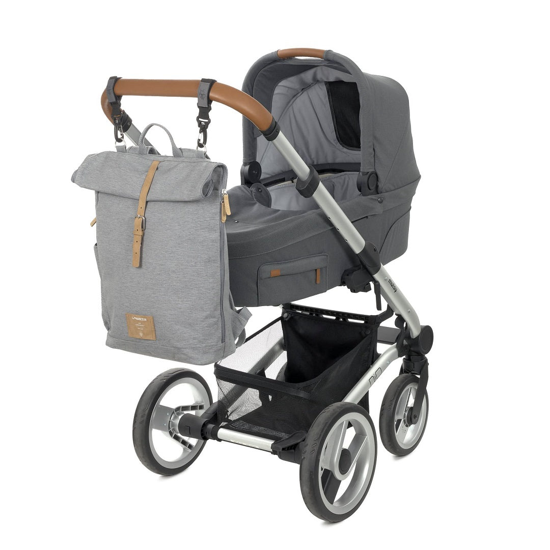 Wickelrucksack - Rolltop Backpack, Grey Mélange (Limited Edition) | Lässig