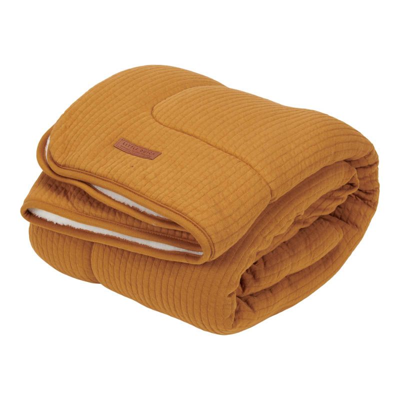 Kinderdekbedovertrek Pure oker Spice | Little Dutch
