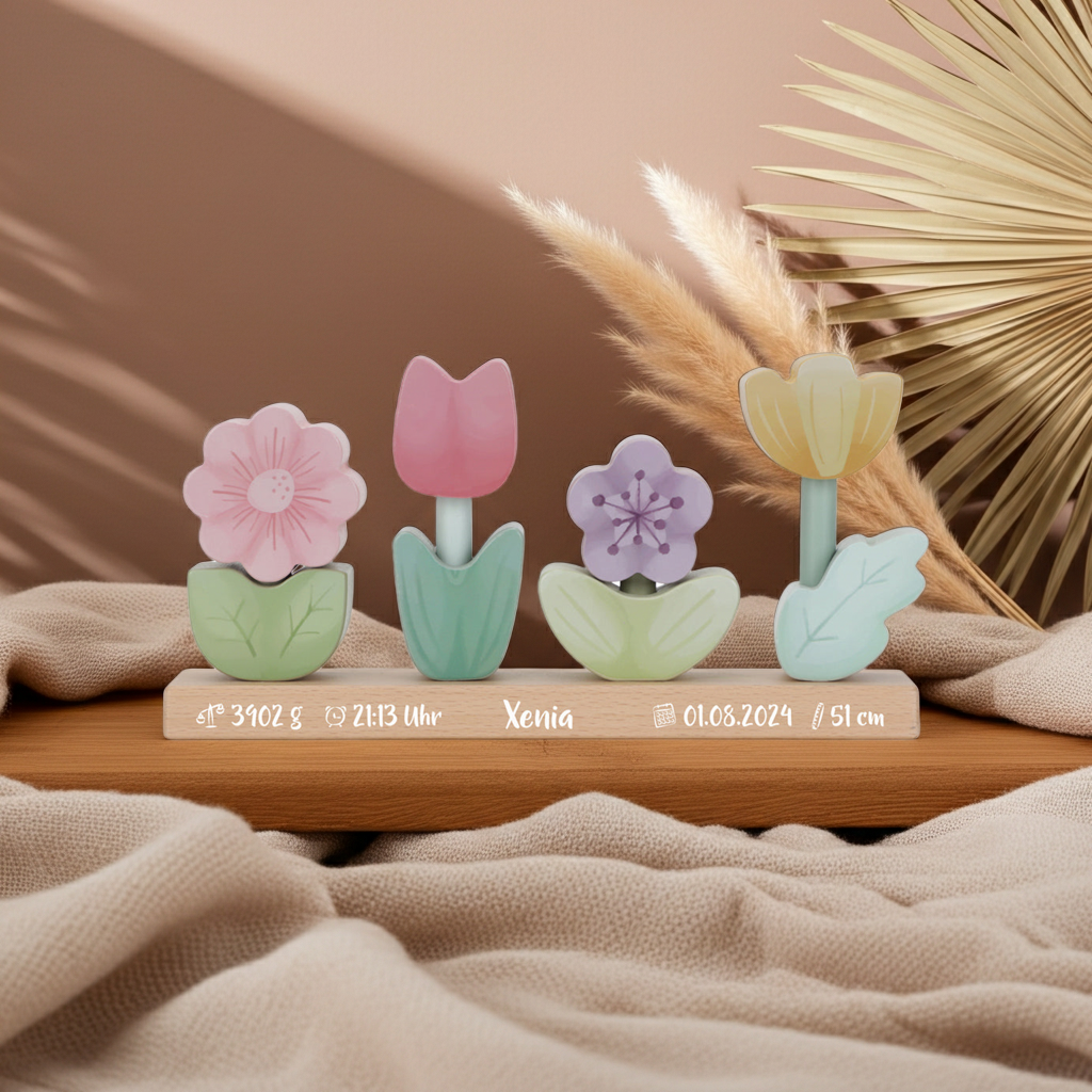 Stacking Flowers Fairy Garden "For Birth" | Little Dutch