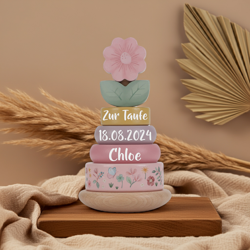 Holz-Stapelturm Fairy Garden "Zur Taufe" | Little Dutch