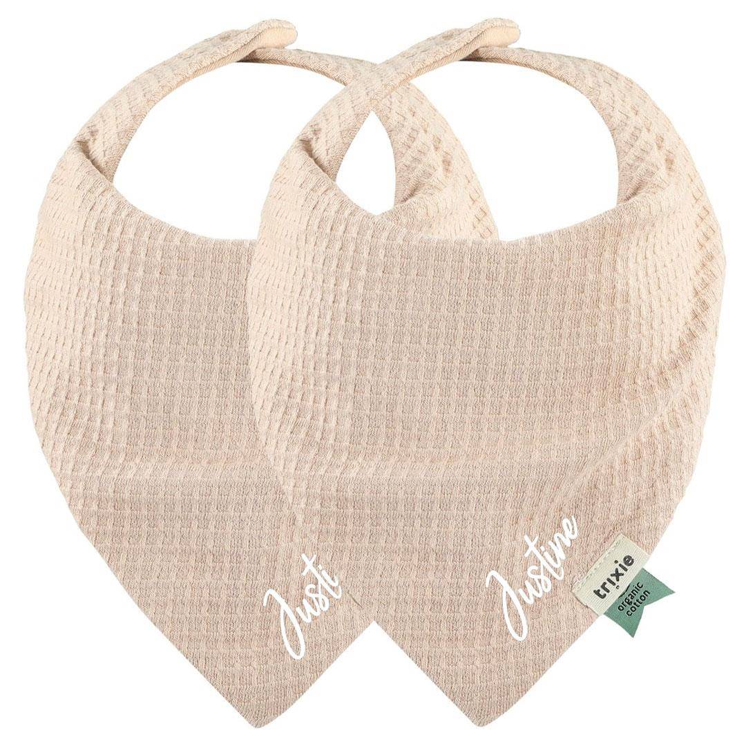 Bandana slabbetje 2-pack mix - Cocoon Blush | Trixie