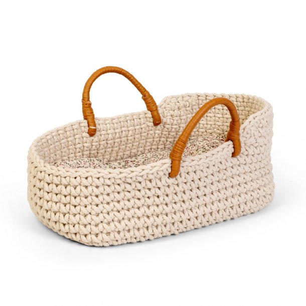 byAstrup Poppenaccessoires Mozesmand Poppen Draagtas Gebreid Beige Crème | by Schmatzepuffer® online kopen