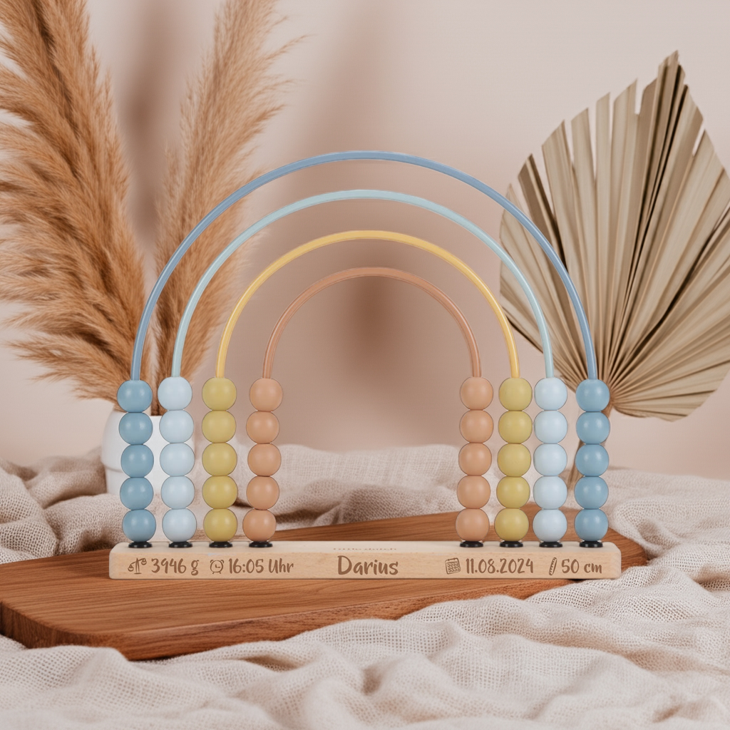 Rainbow Abacus Forest Friends Blue | Little Dutch