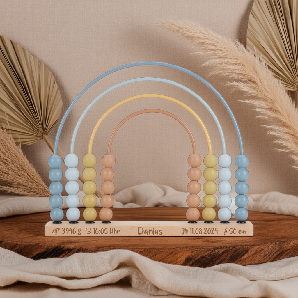Rainbow Abacus Forest Friends Blue | Little Dutch