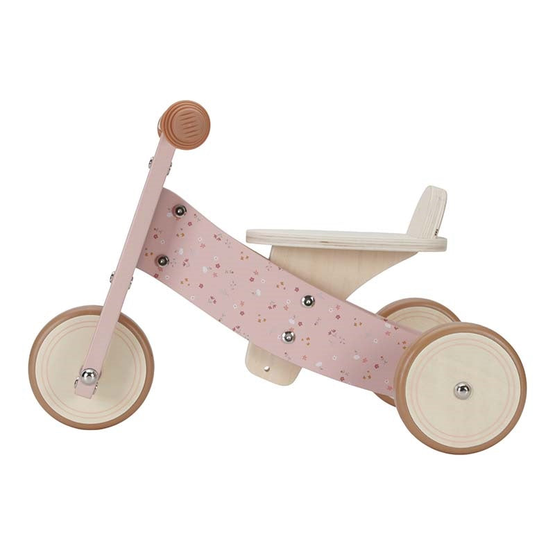 TOP DEAL - Pink Wooden Tricycle | Little Dutch