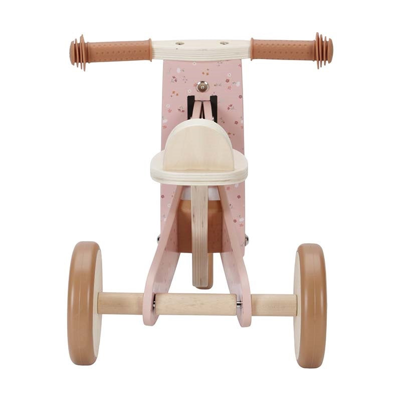 TOP DEAL - Pink Wooden Tricycle | Little Dutch
