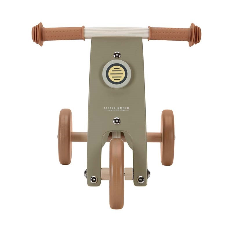 TOP DEAL - Dreirad Holz, Olive | Little Dutch