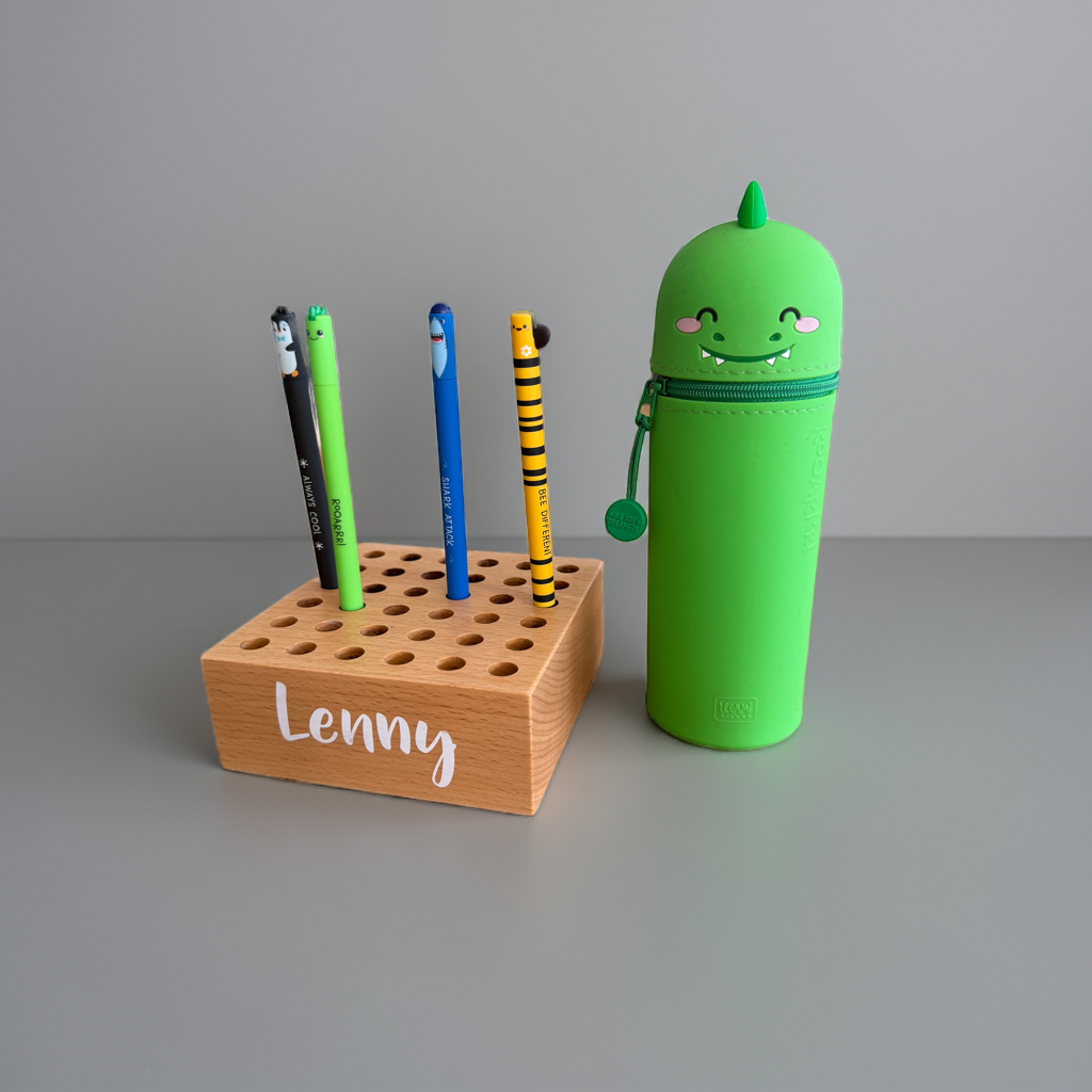 Porte-stylo en bois personnalisé, compatible avec les stylos Legami et autres | Smack Buffer