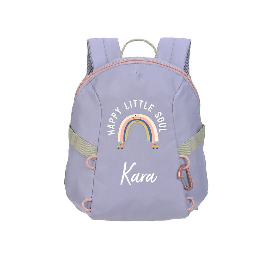 Kleuterschoolrugzak Tiny Outdoor - Regenboog, Paars | Lassig