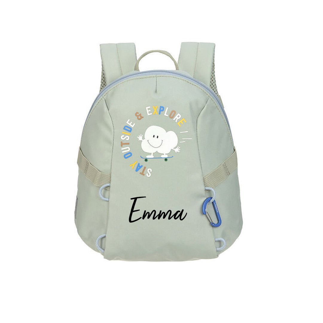 Kindergartenrucksack Tiny Outdoor - Wolken, Khaki | Lässig