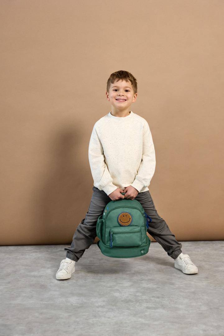 Kindergartenrucksack Mini - Little Gang, Dunkelgrün | Lässig