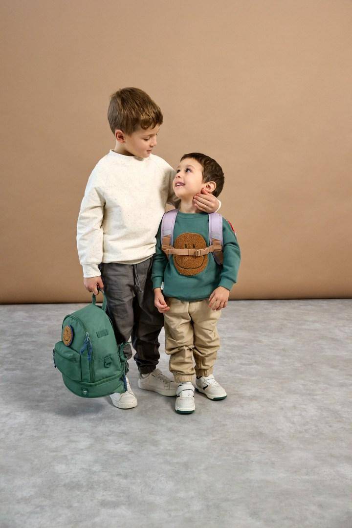 Kindergartenrucksack Mini - Little Gang, Dunkelgrün | Lässig