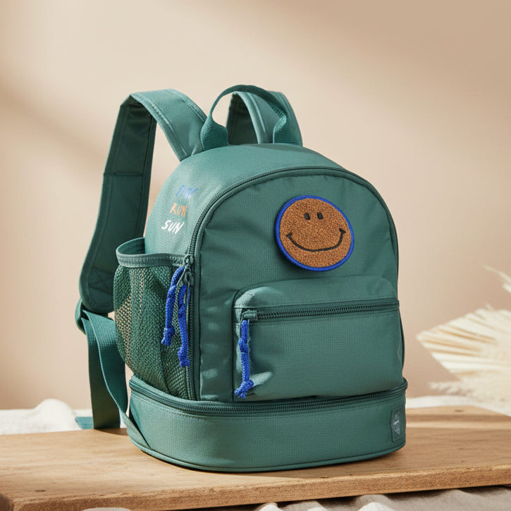 Kindergartenrucksack Mini - Little Gang, Dunkelgrün | Lässig
