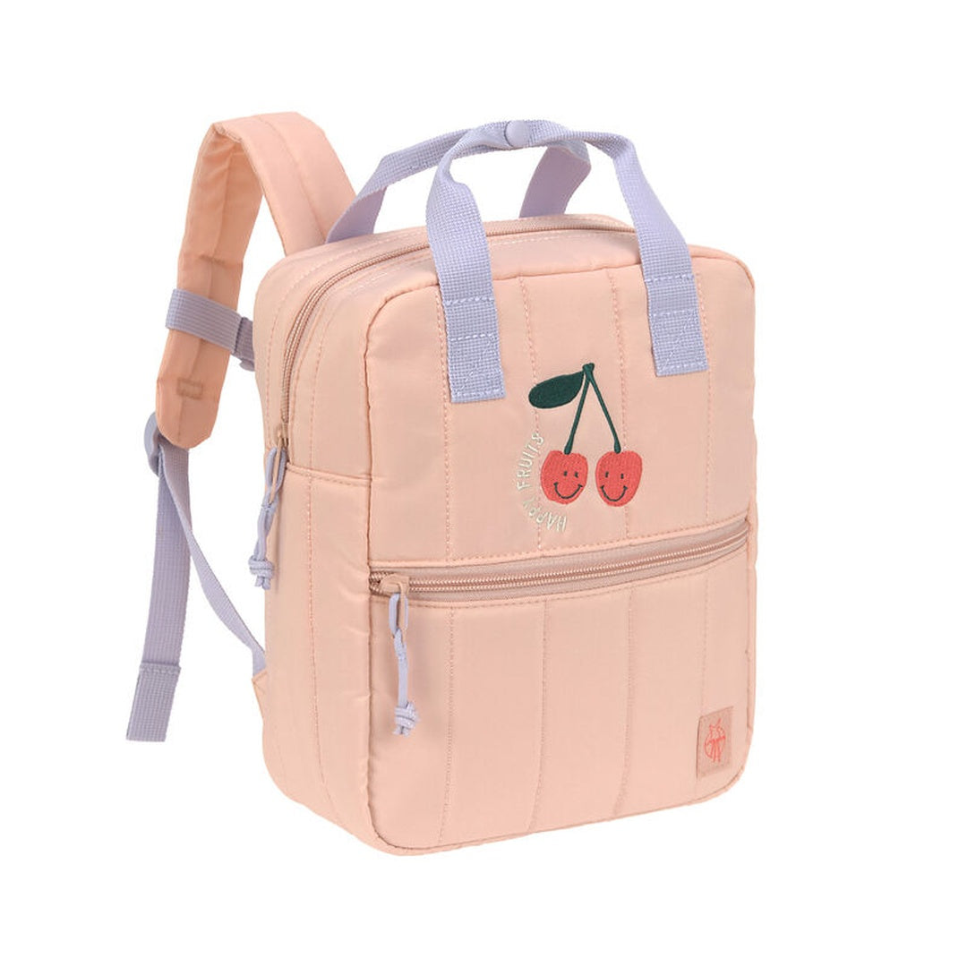 Kleuterrugzak Vierkant Little Gang - Kersen, Roze | Lassig