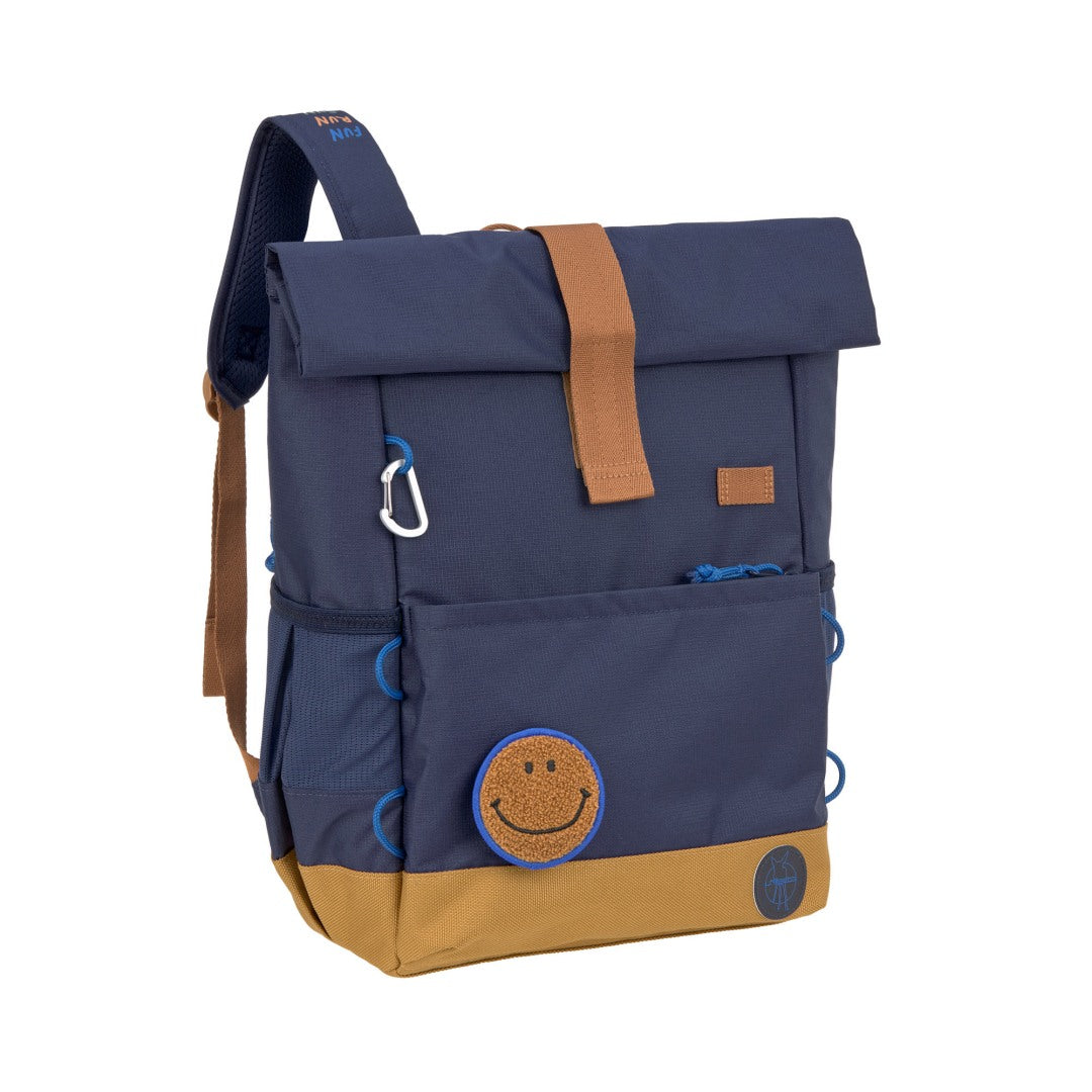 Kinderrucksack Rolltop - Little Gang, Dunkelblau | Lässig