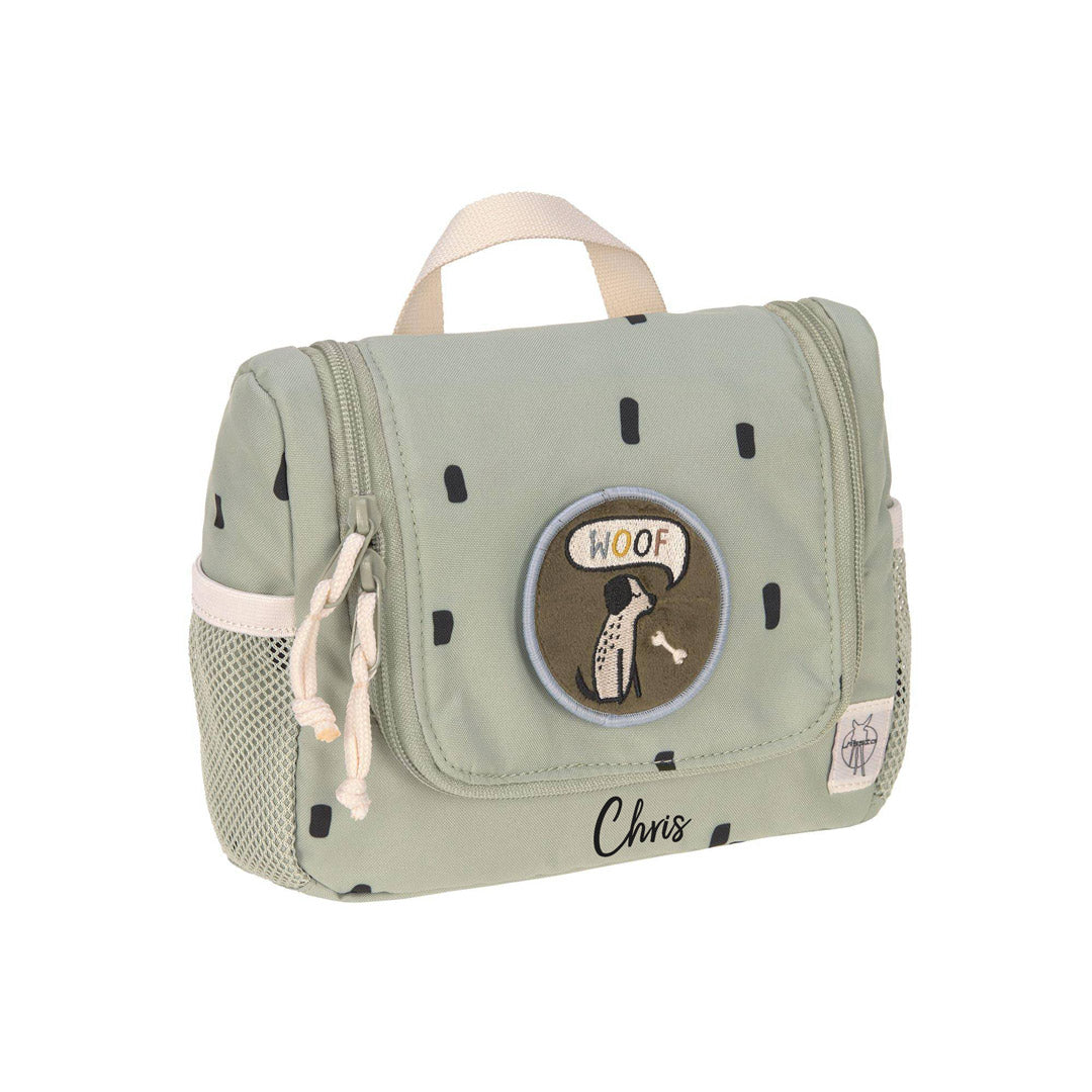 Children's Toiletry Bag - Happy Prints, Olive | Lässig