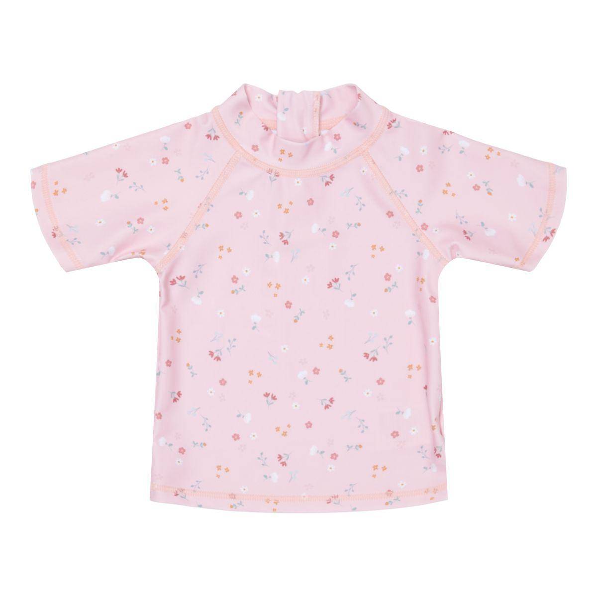 Little Dutch zwemshirt met korte mouwen Little Pink Flowers