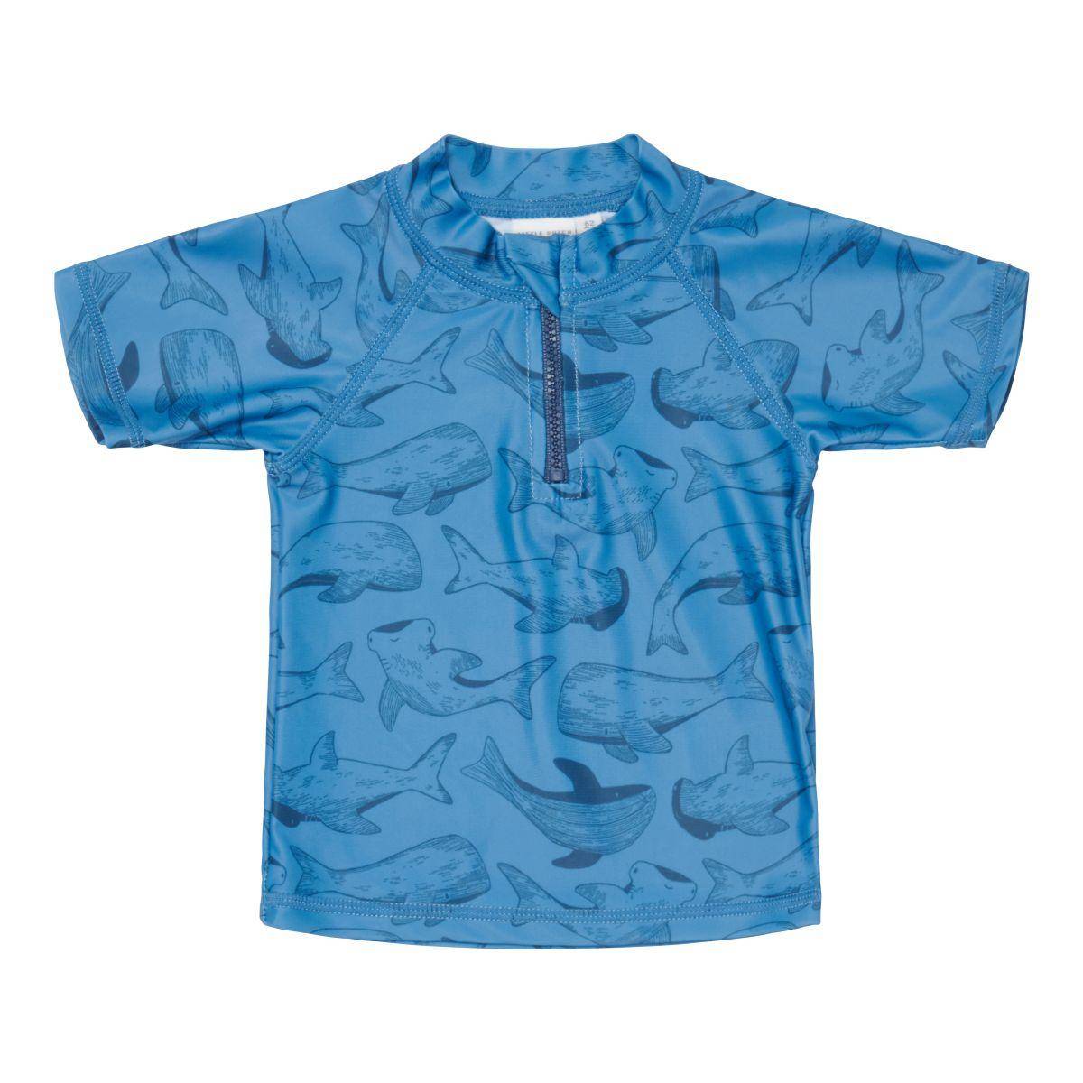 Zwemshirt met korte mouwen Sea Life Blue | Little Dutch
