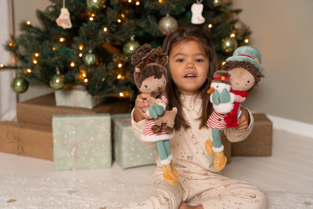 Kerstknuffelpop Jake 35 cm | Little Dutch