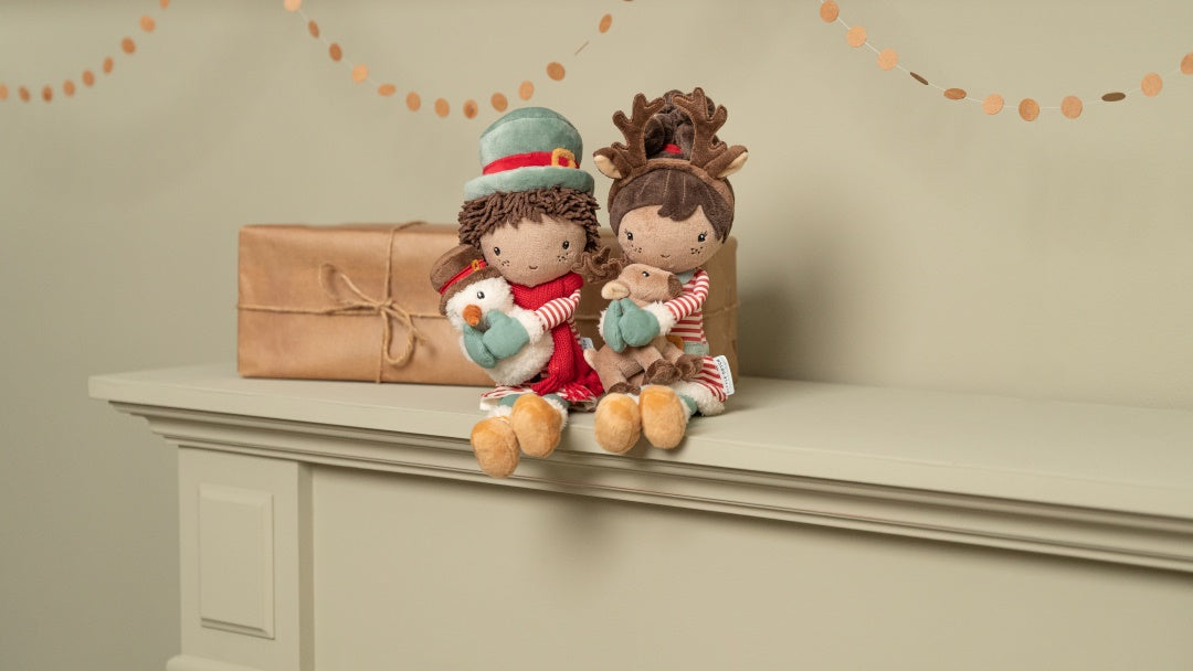 Kerstknuffelpop Jake 35 cm | Little Dutch