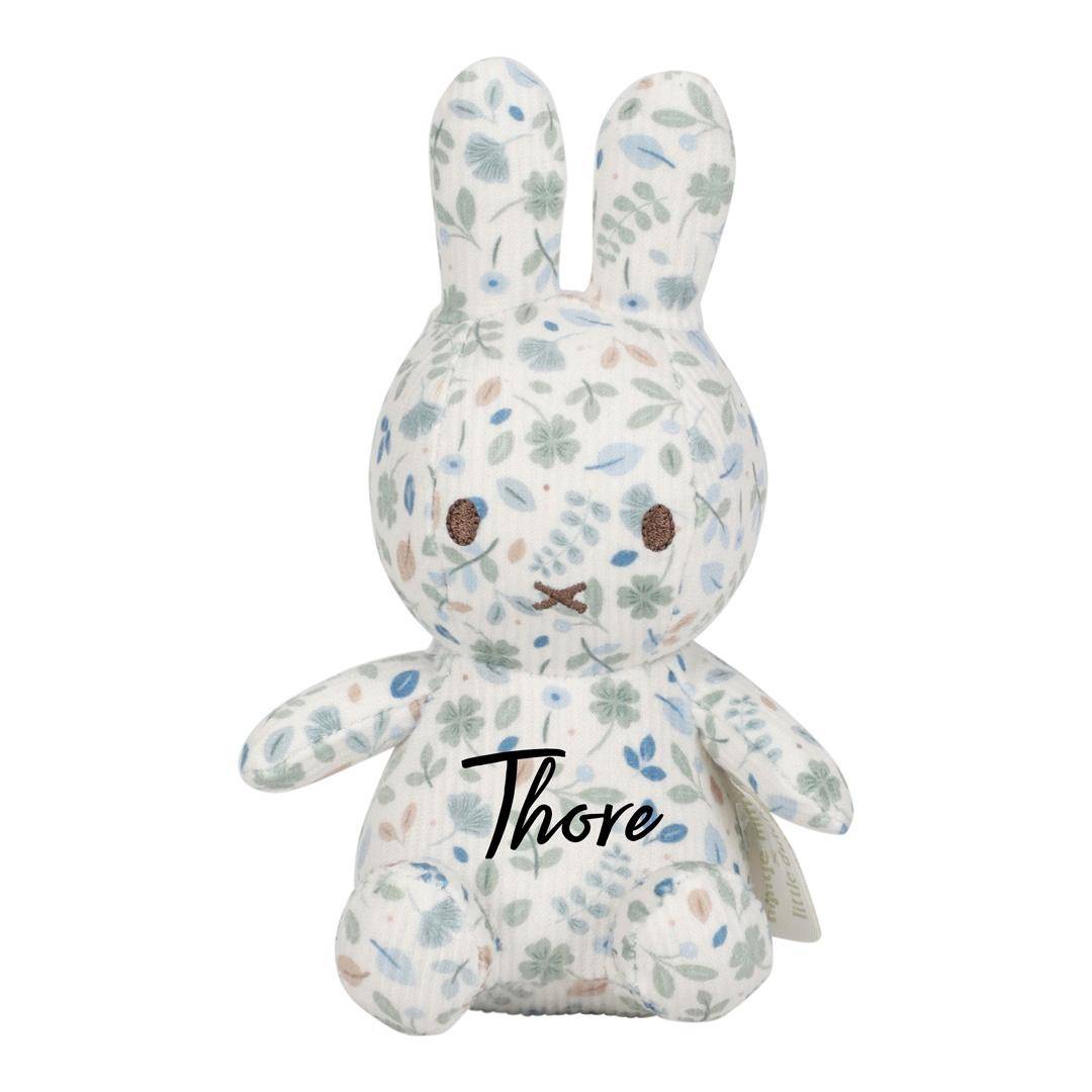 Kuscheltier Hase Lucky Leaves all-over-print, 15 cm | Little Dutch x Miffy