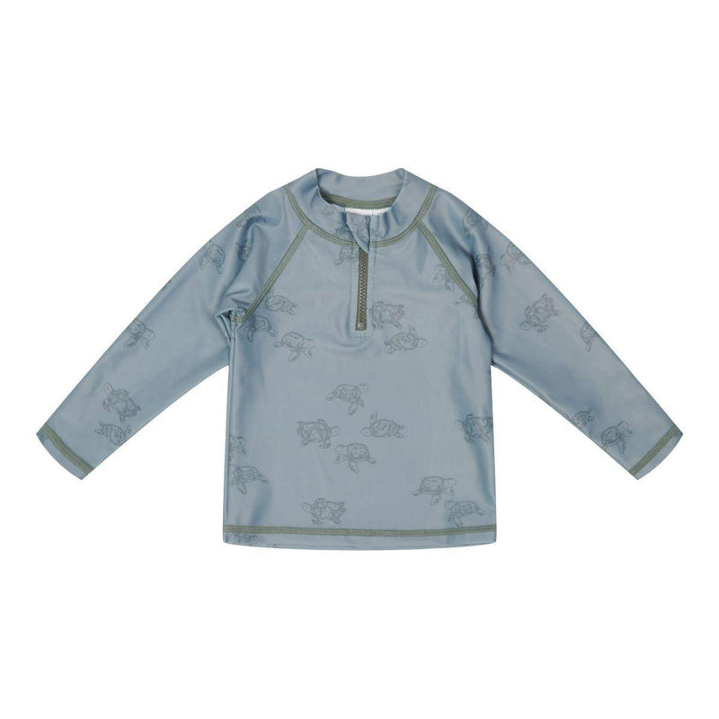 Langärmliges Badeshirt Turtle Island Olive | Little Dutch