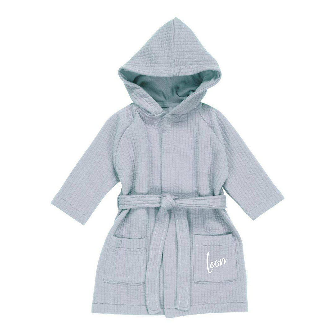 Bathrobe Pure Soft Blue | Little Dutch