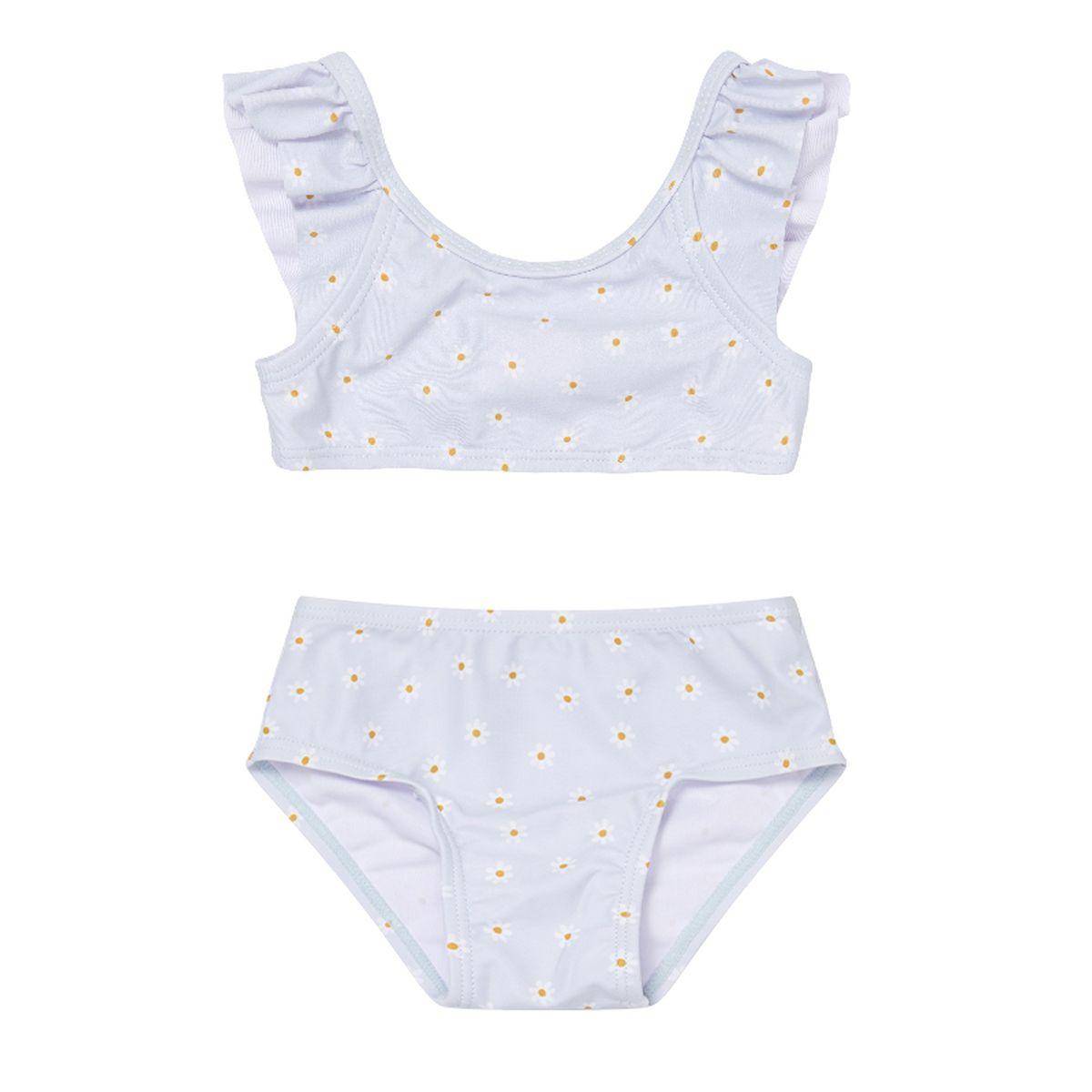 Bikini mit Volants, Daisies Blue | Little Dutch