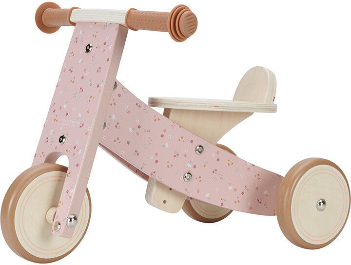 TOP DEAL - Pink Wooden Tricycle | Little Dutch