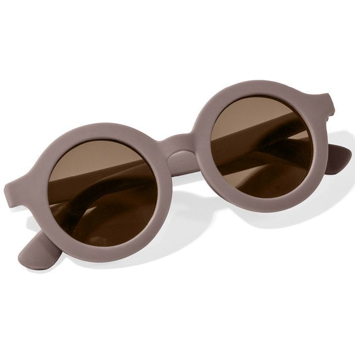 Children's sunglasses, round, mauve | Little Dutch