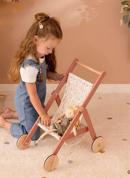 Doll buggy - Flowers & Butterflies | Little Dutch