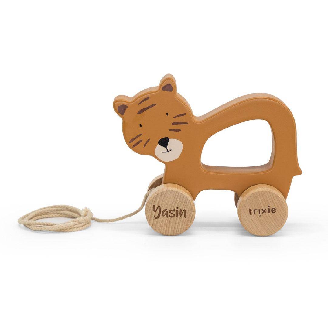 Wooden pull-along toy - Mr. Tiger | Trixie