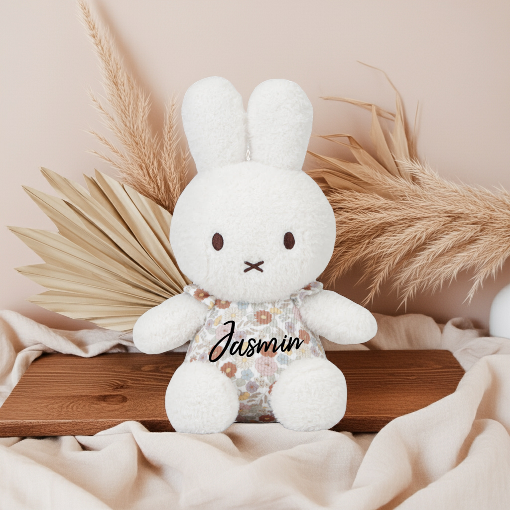 Kuscheltier Hase Vintage Little Flowers, 25 cm | Little Dutch x Miffy