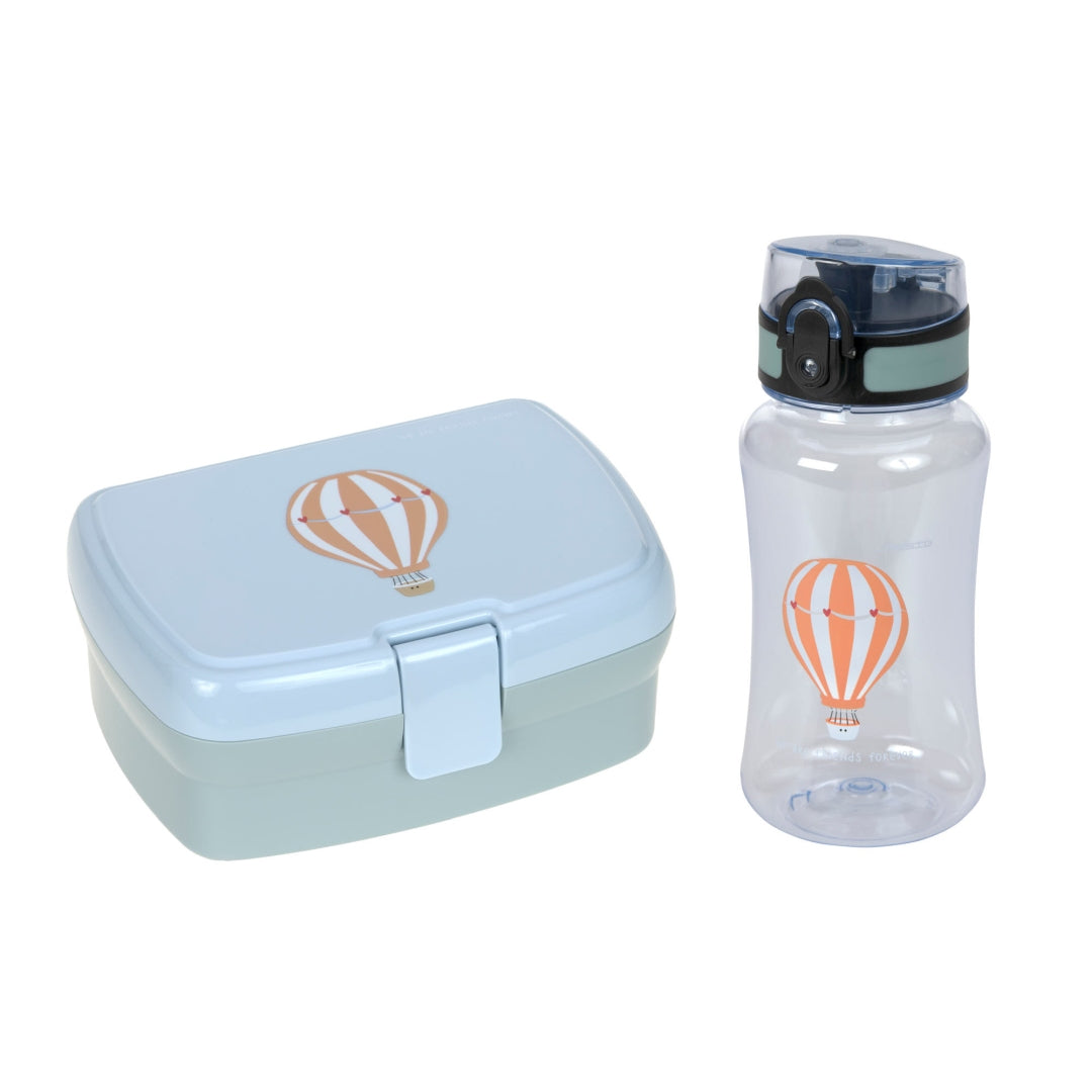 Pausen-Set Flasche & Brotdose Tiny Drivers - Ballon | Lässig