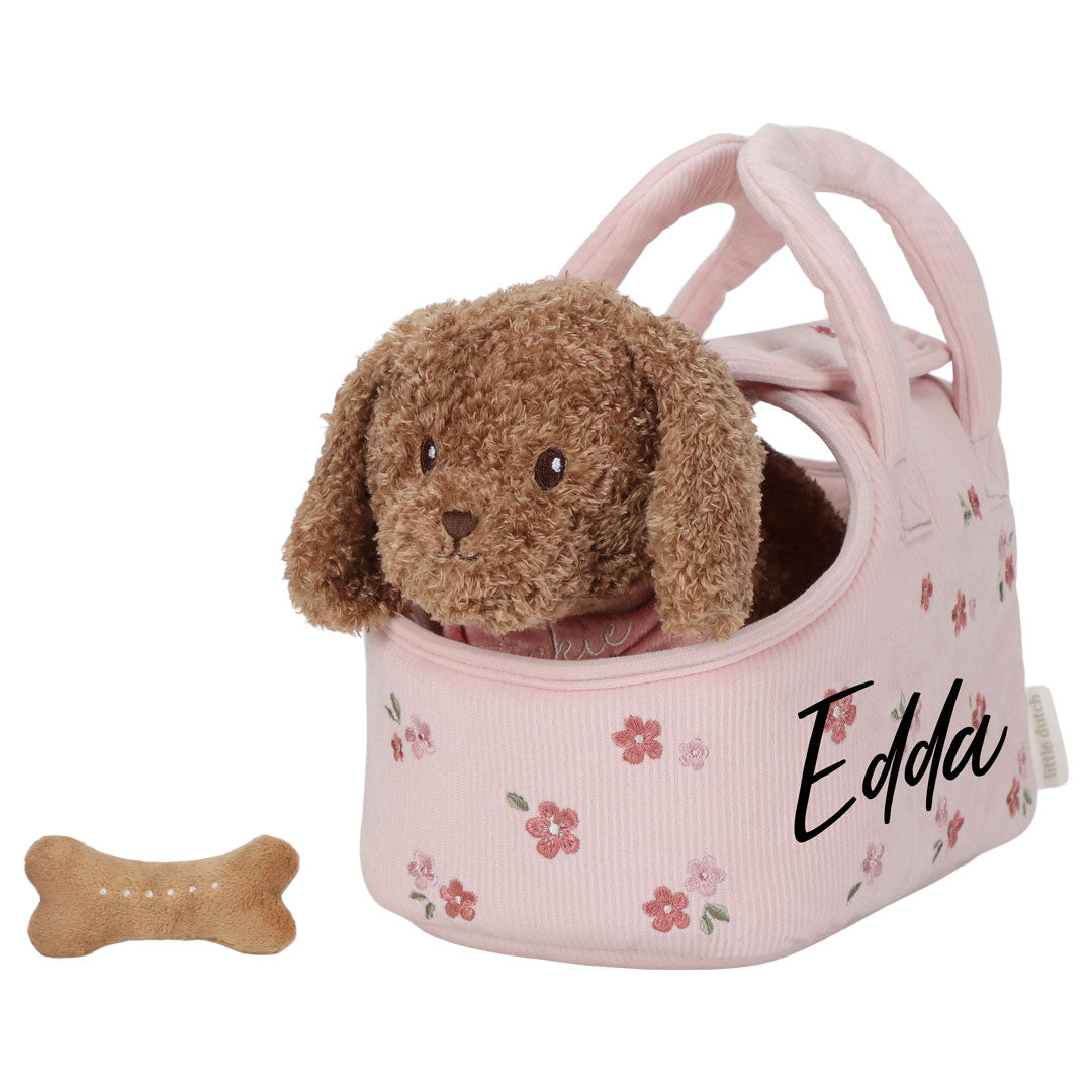 Plüschhund Jackie in Tasche GRS | Little Dutch